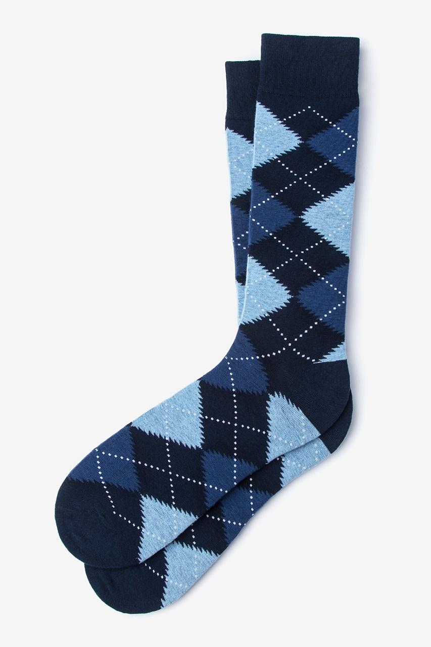 alynn Argyle Assassin Navy Blue Sock