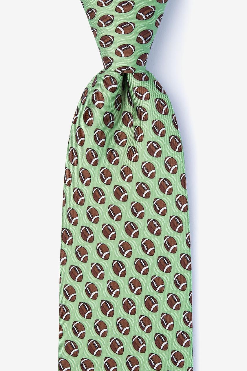 alynn Aww Snap sage 100% silk Extra Long Tie
