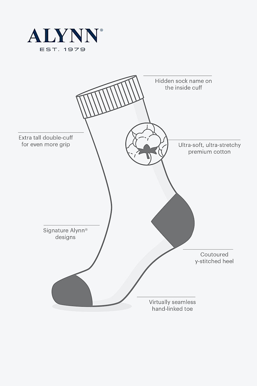 Alynn Bacon & Eggs Black Sock