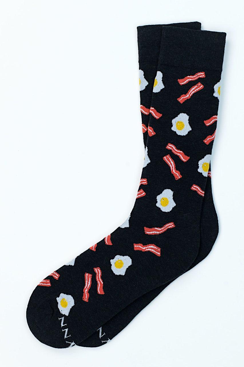 alynn Bacon & Eggs black Sock