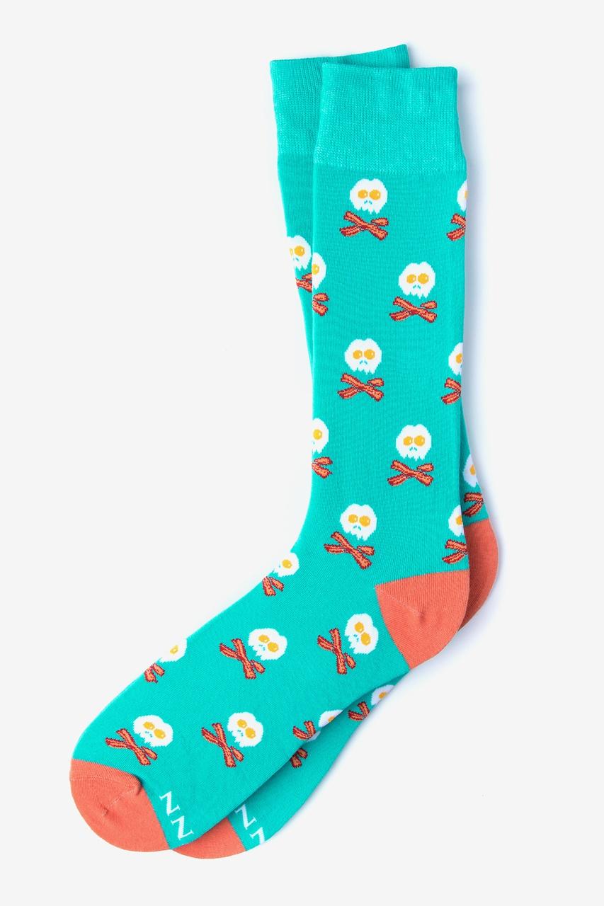 alynn Bacon & Eggs Breakfast aqua Sock