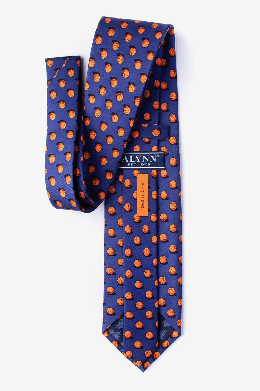 Alynn Ball Is Life Navy Blue 100% Silk Tie