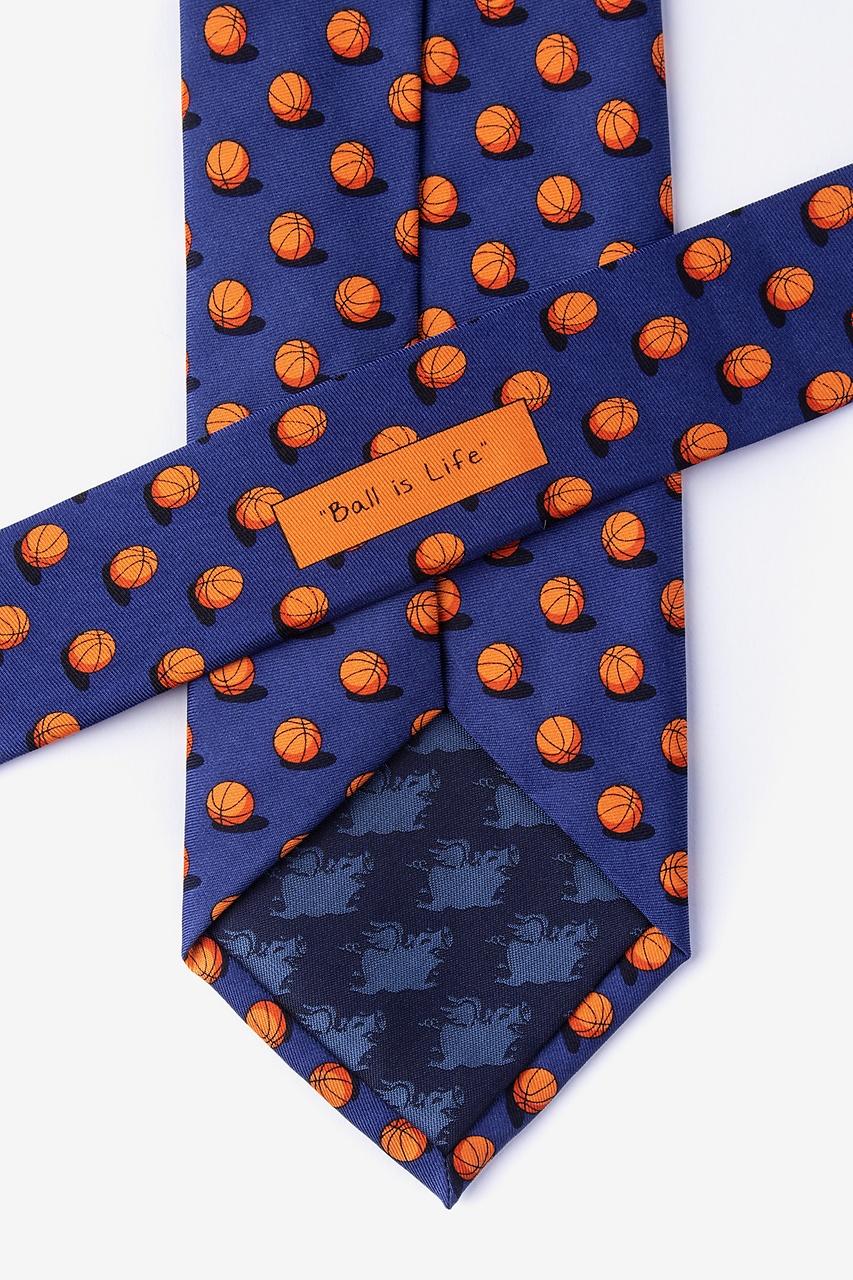 Alynn Ball Is Life Navy Blue 100% Silk Tie