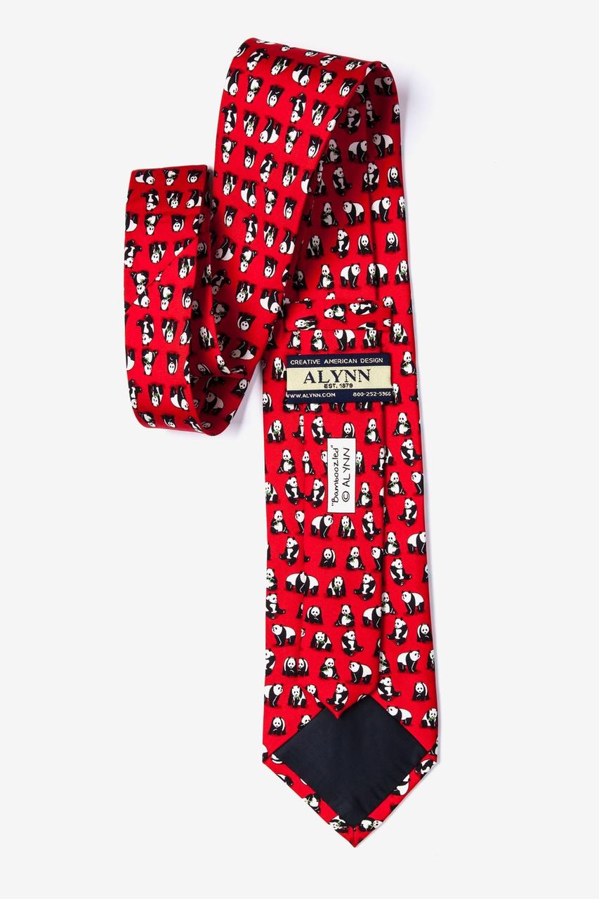Alynn Bamboozled Red 100% Silk Tie