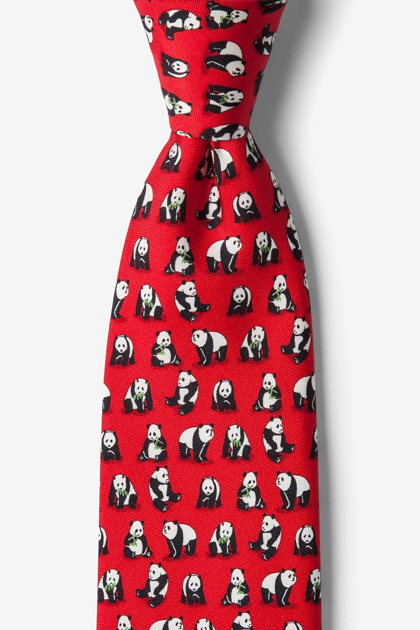 alynn Bamboozled red 100% silk Tie