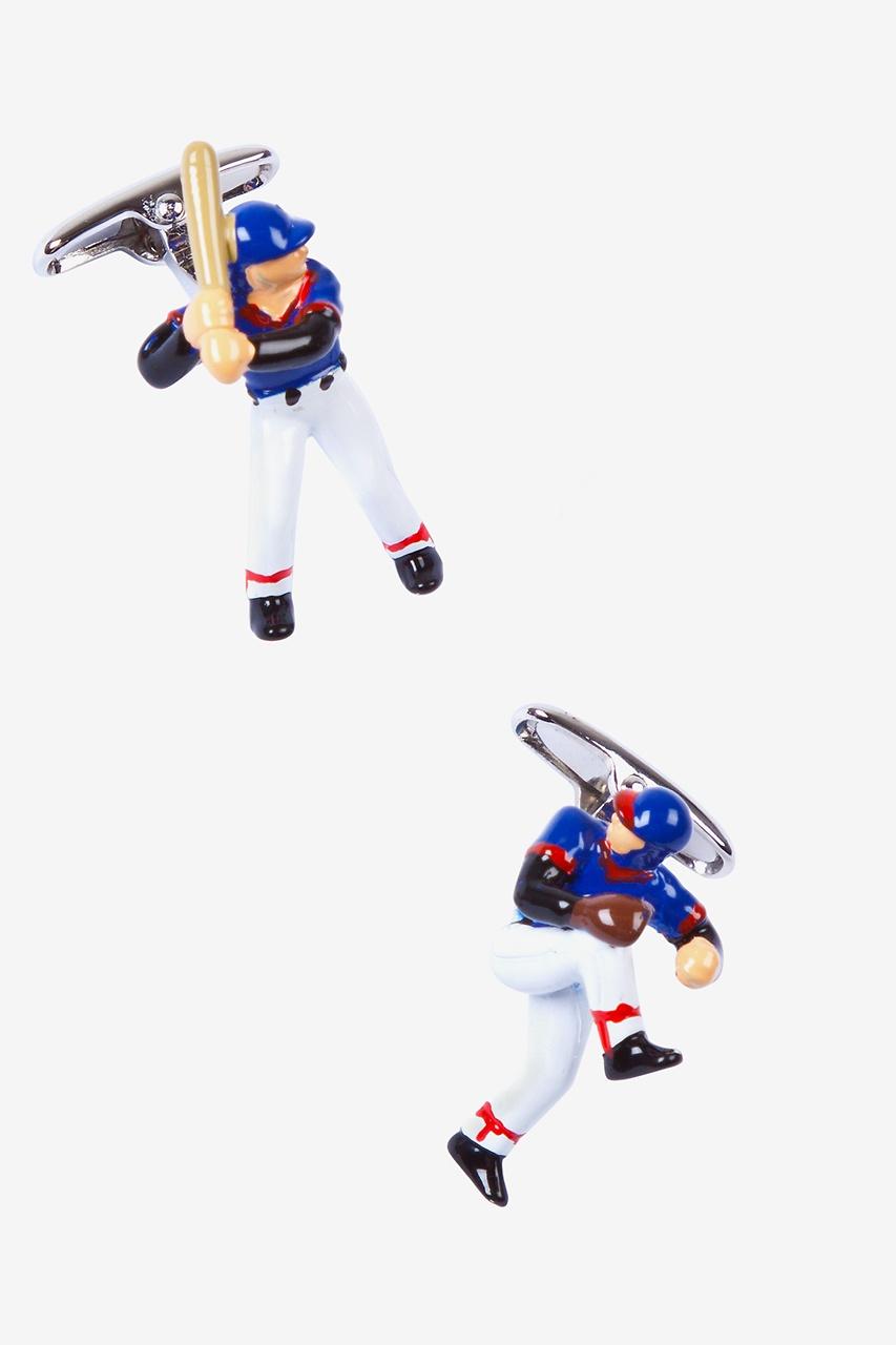 alynn Baseball Players White Cufflinks