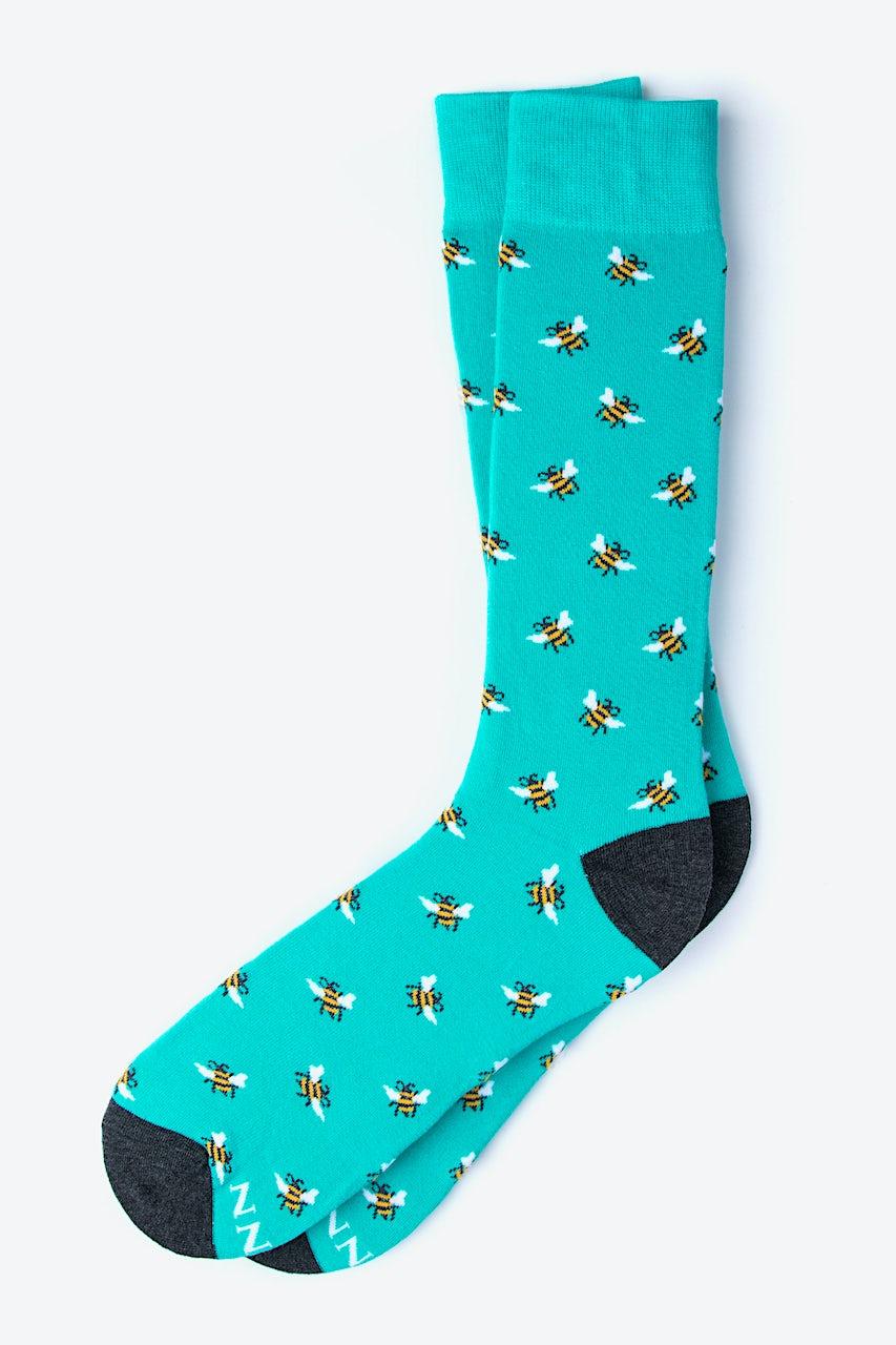 Alynn Bee Blue His & Hers Socks