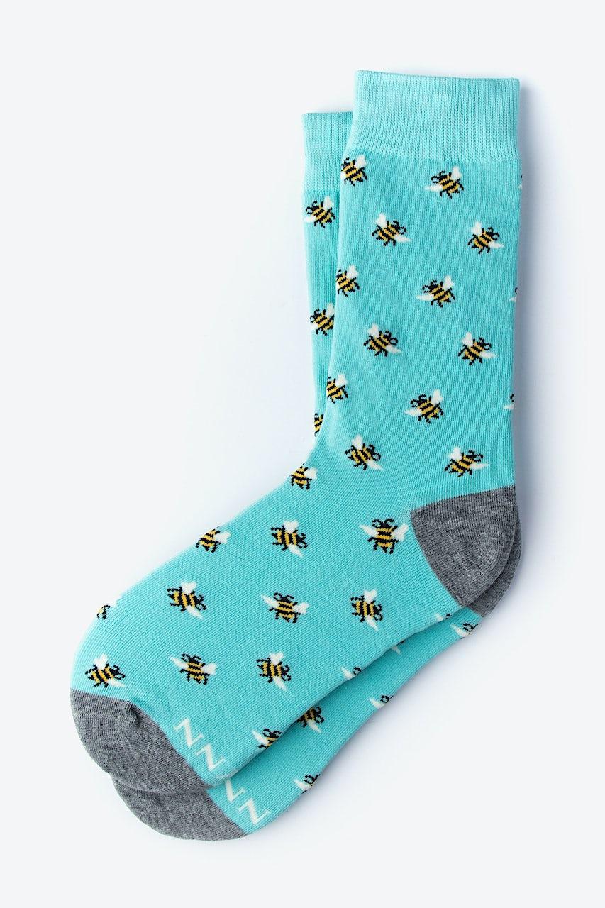 Alynn Bee Blue His & Hers Socks