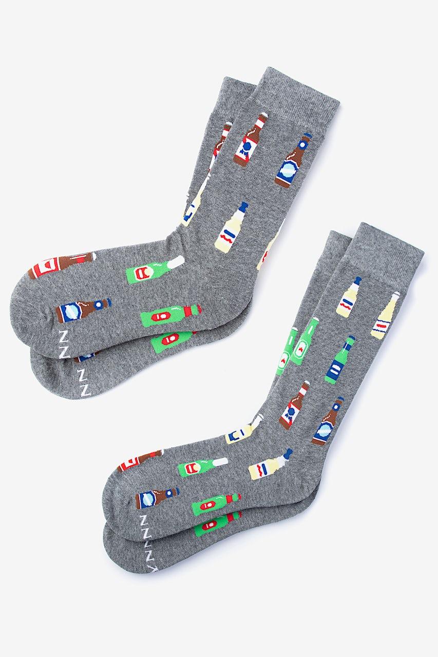 alynn Beer Me gray His & Hers Socks