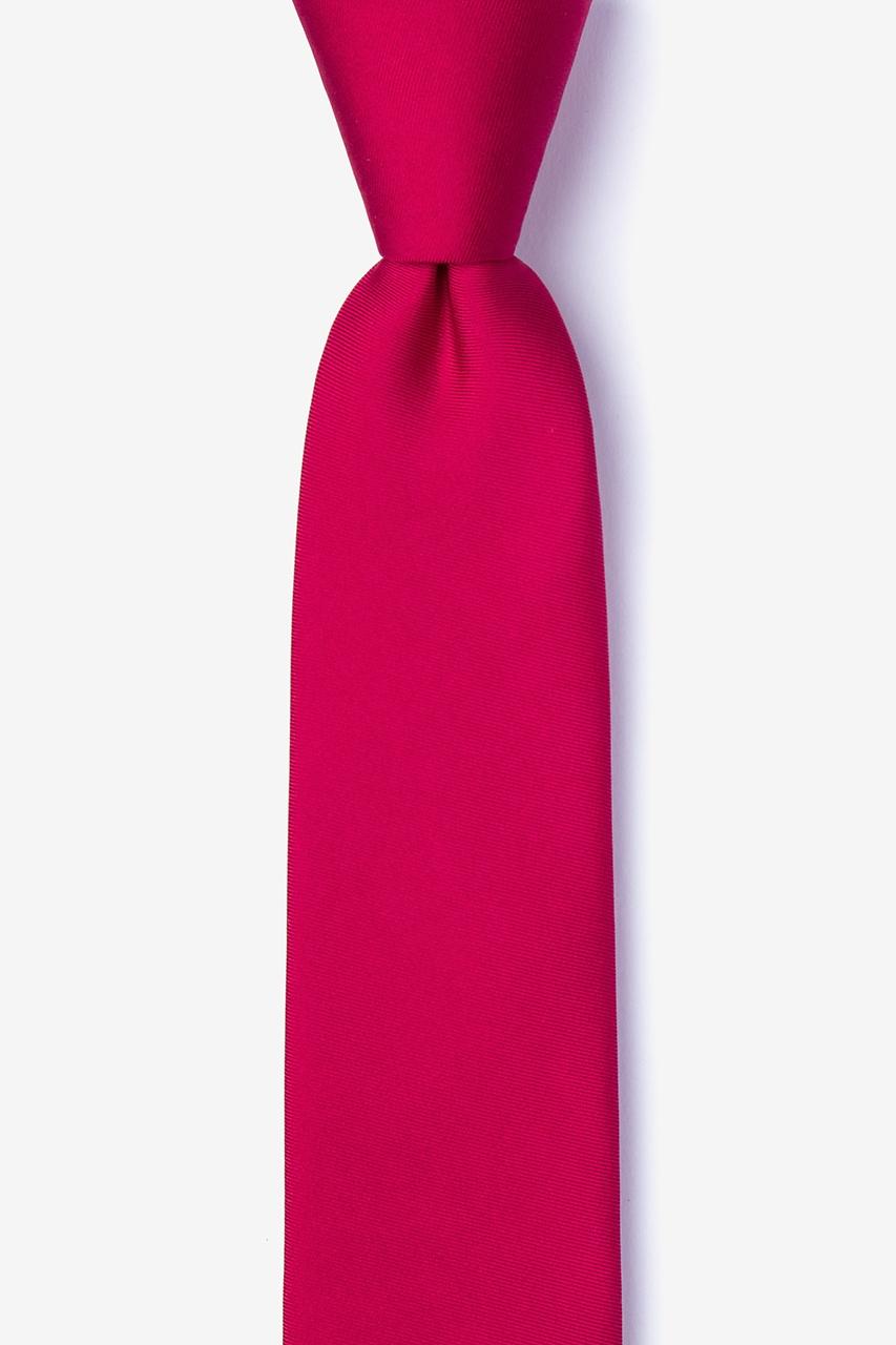 alynn Berry Berry 100% silk Skinny Tie