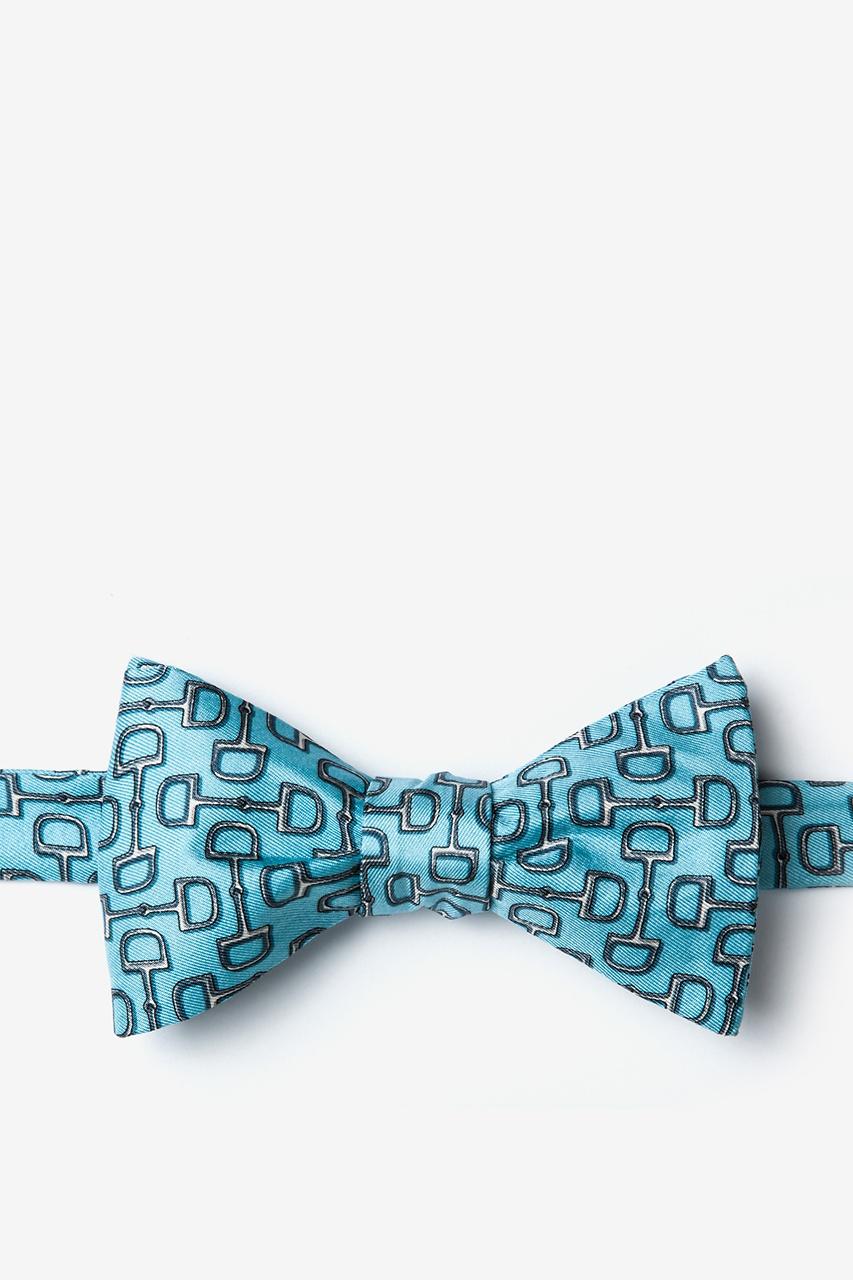 alynn Bit by Bit blue Self-Tie Bow Tie