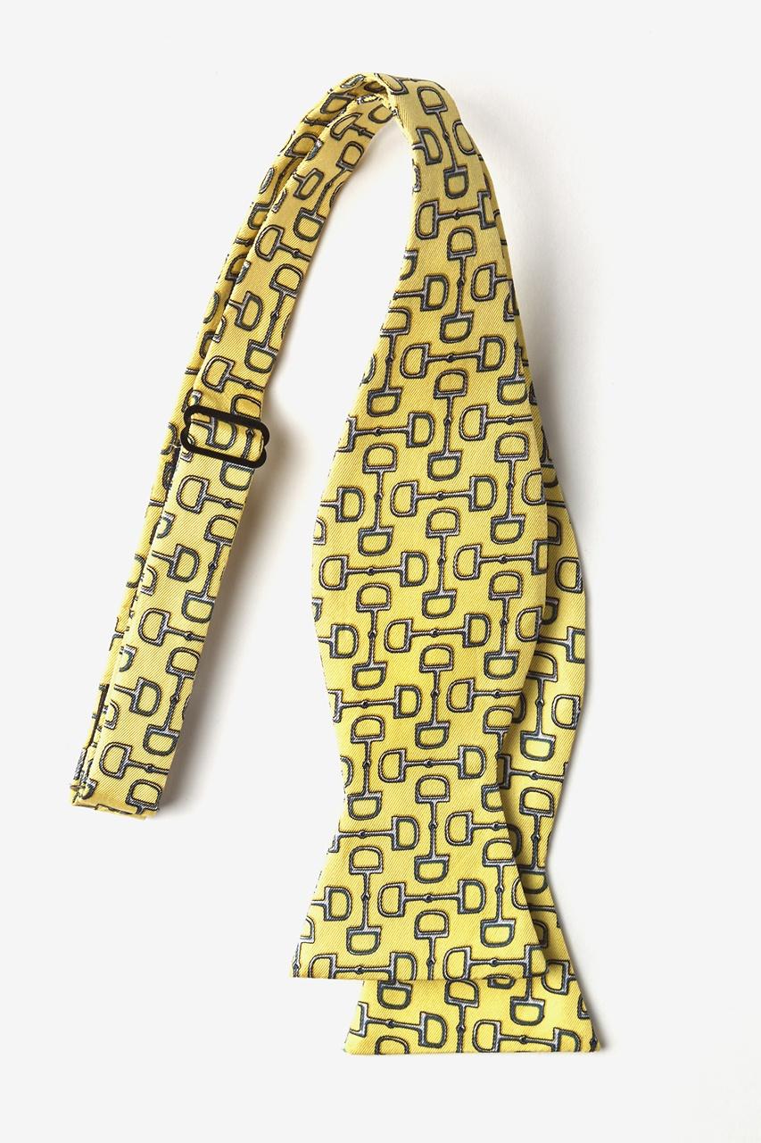 Alynn Bit By Bit Yellow Self-Tie Bow Tie
