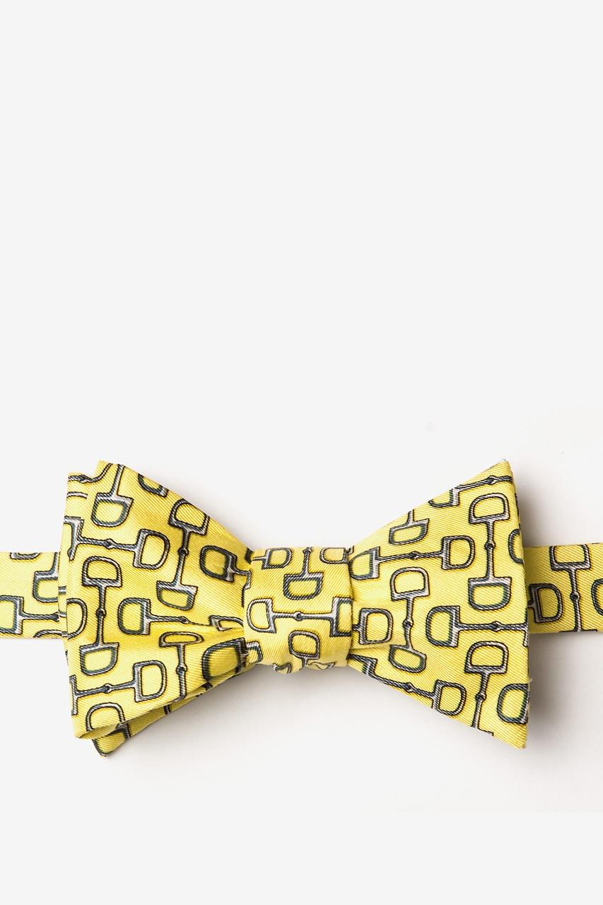 alynn Bit by Bit yellow Self-Tie Bow Tie