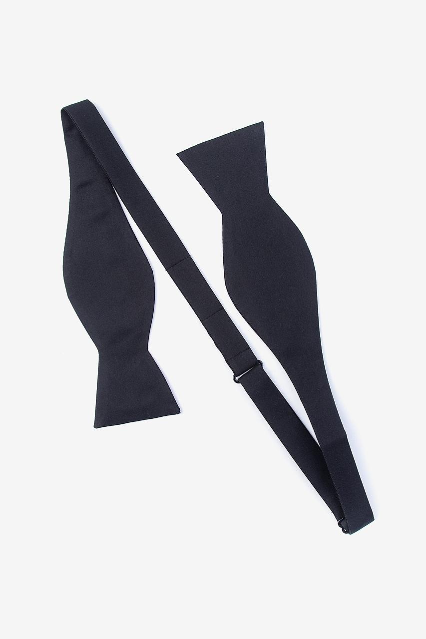 Alynn Black Black Self-Tie Bow Tie