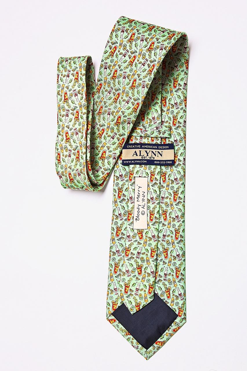 Alynn Bloody Merry Green 100% Silk Tie