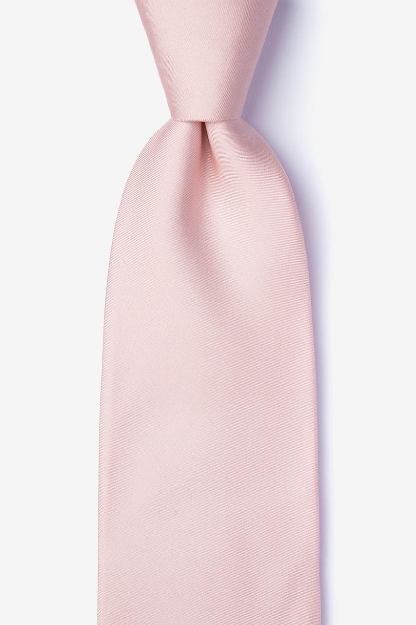 alynn Blush Blush 100% silk Extra Long Tie