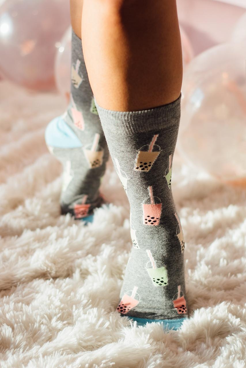 Alynn Boba Is Life Gray Women's Sock