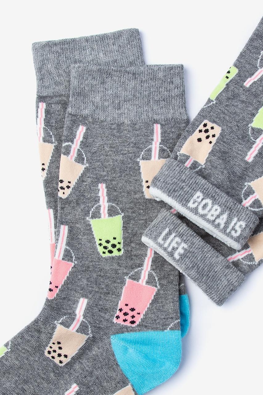 Alynn Boba Is Life Gray Women's Sock
