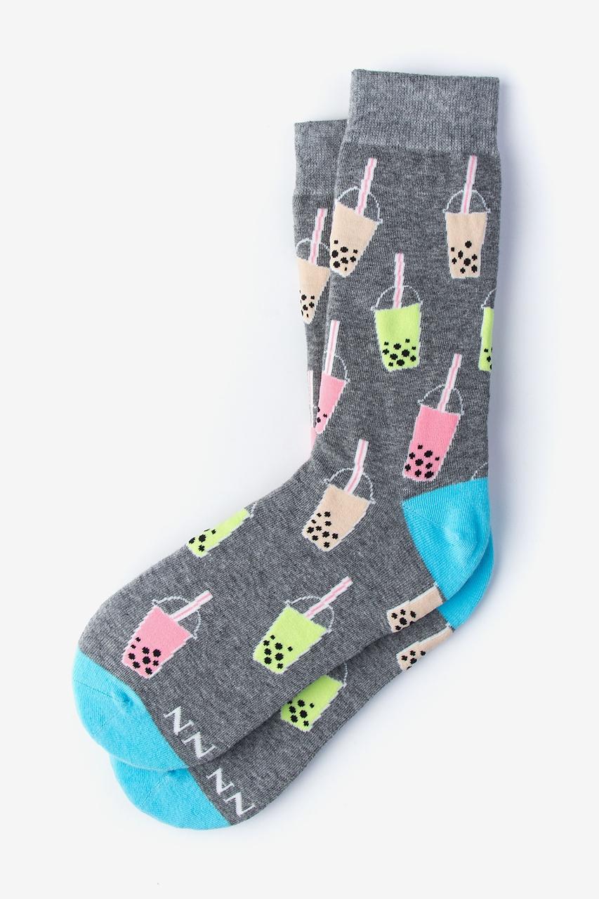 alynn Boba is life gray Women's Sock