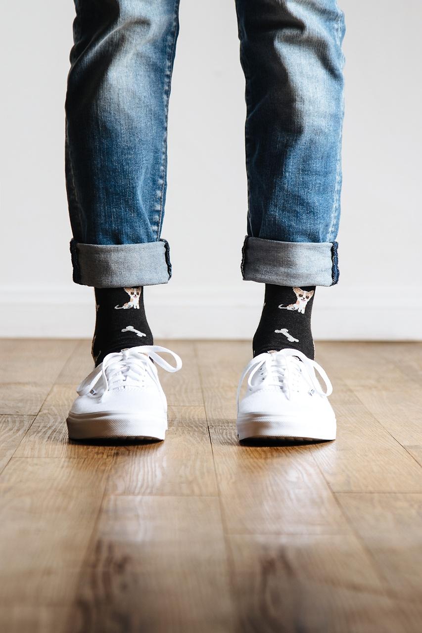 Alynn Bone Appetit Black Sock