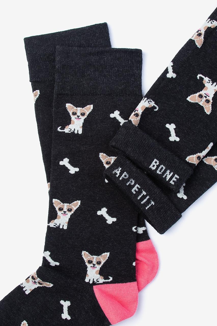 Alynn Bone Appetit Black Sock