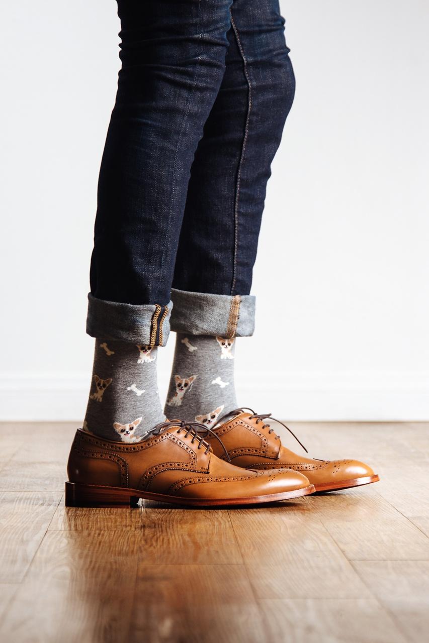 Alynn Bone Appetit Heather Gray Sock