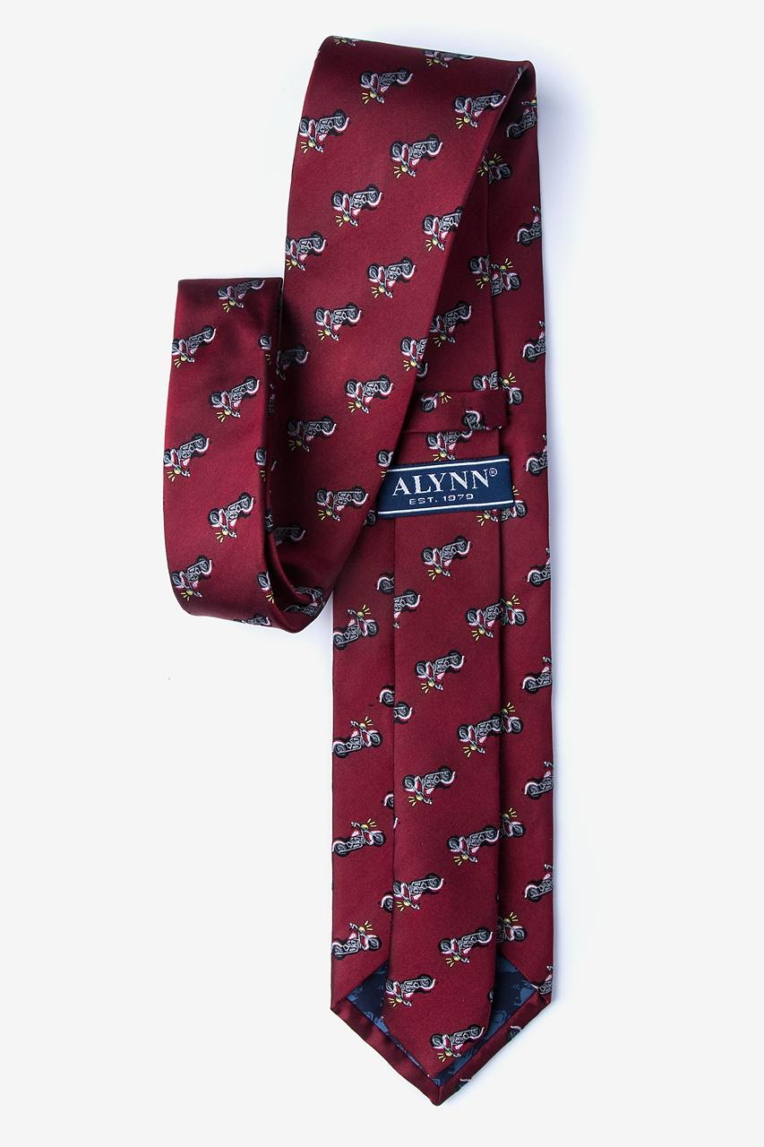 Alynn Born To Ride Red 100% Silk Tie