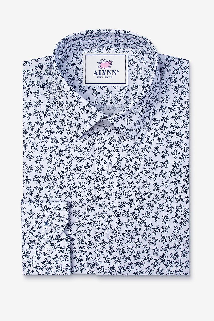 Alynn Brooks Floral White Casual Shirt