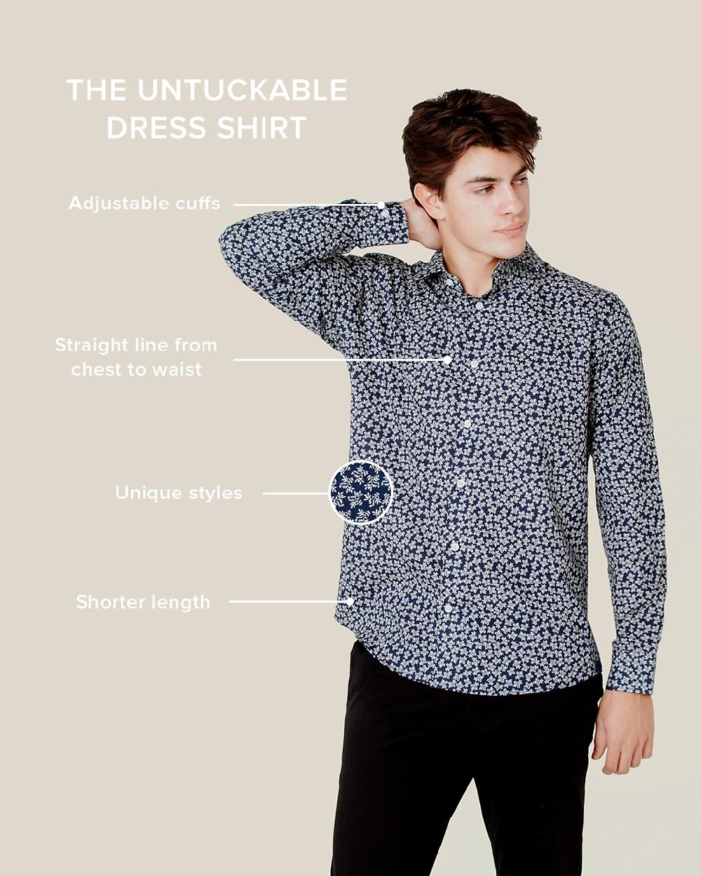 Alynn Brooks Floral White Casual Shirt