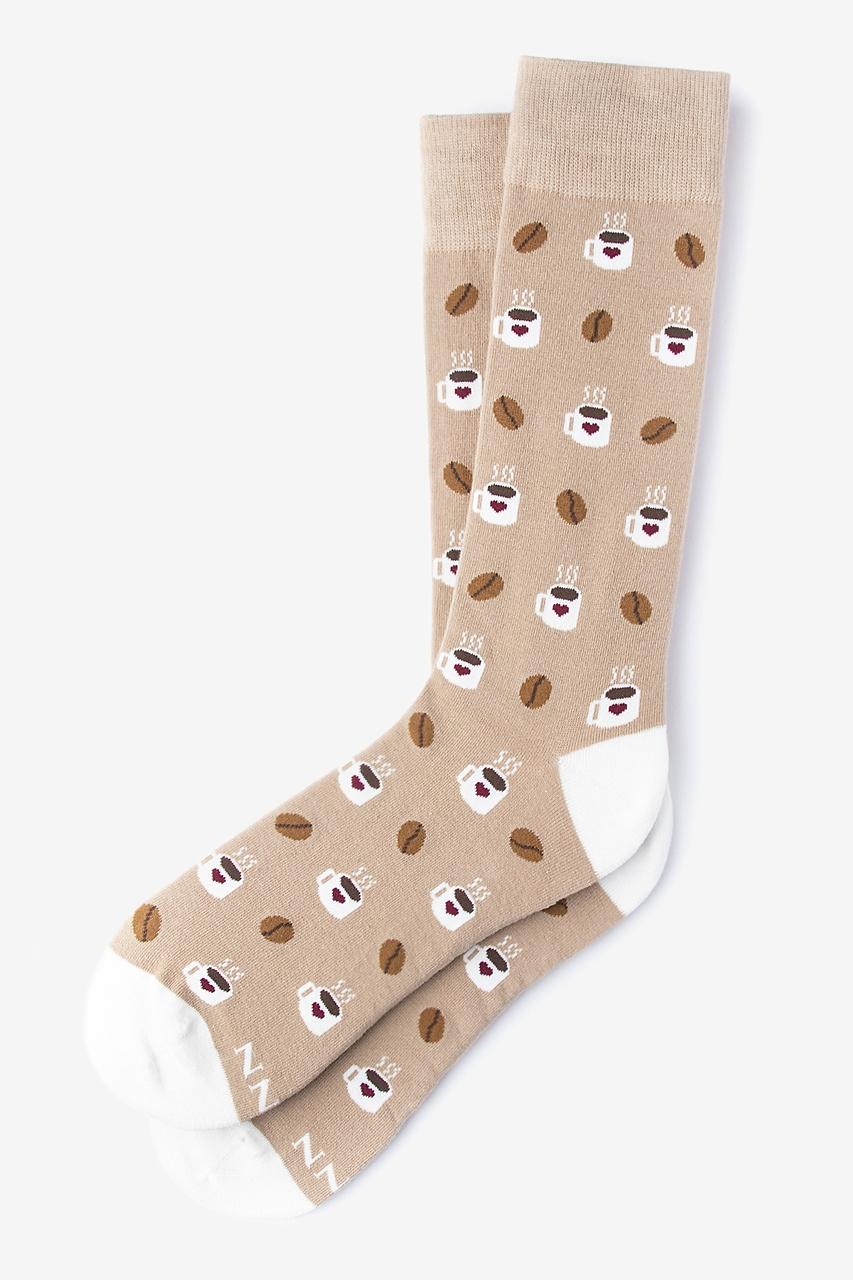 alynn But First Coffee brown Sock