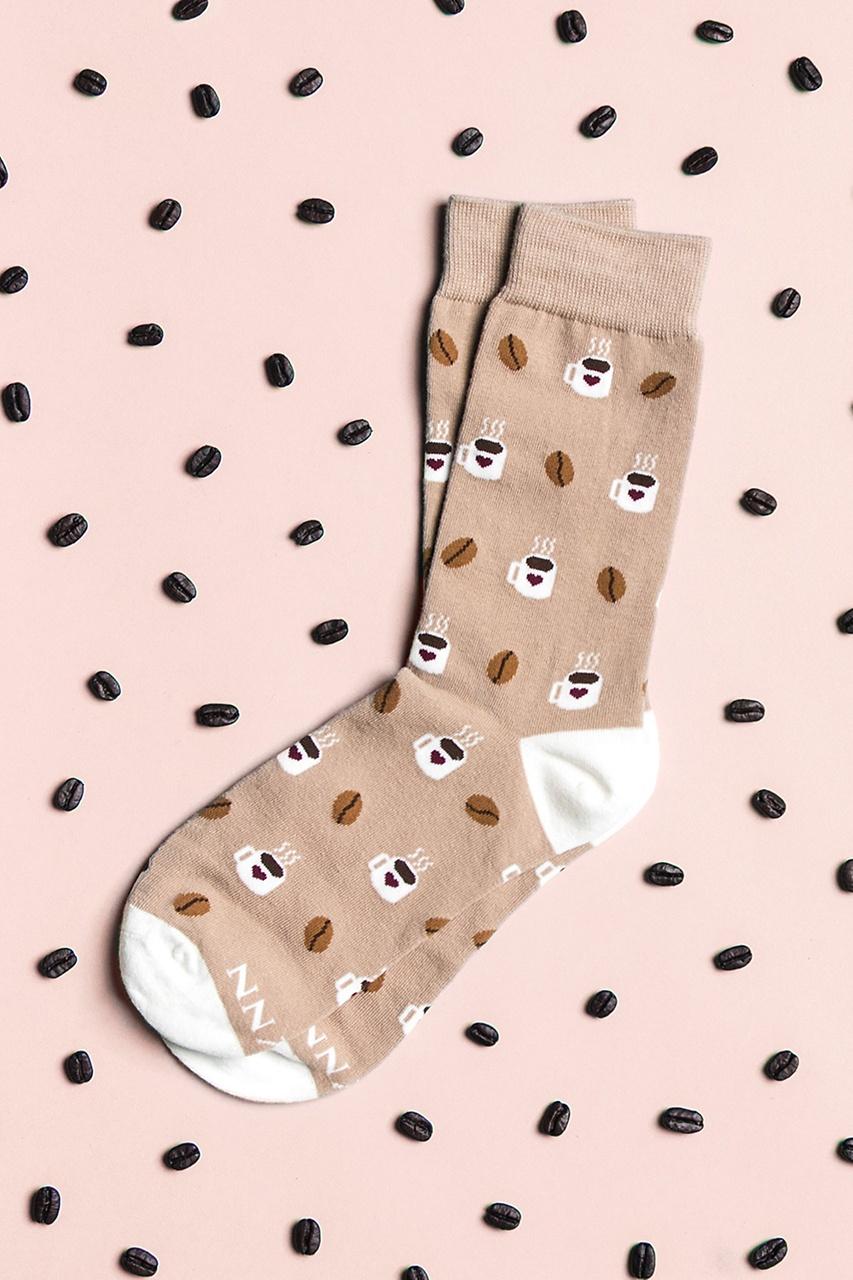 Alynn But First Coffee Brown Women's Sock