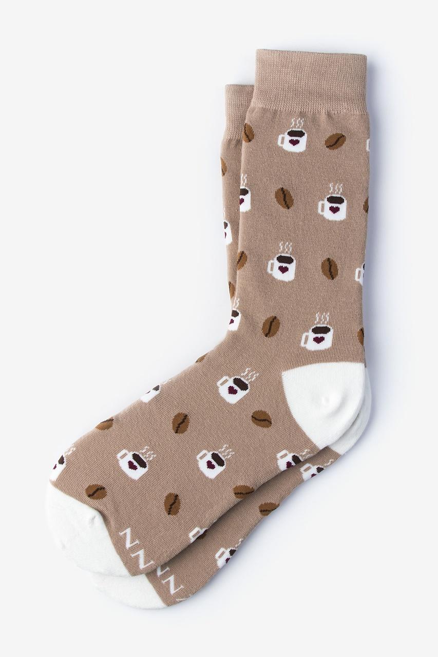 alynn But First Coffee brown Women's Sock
