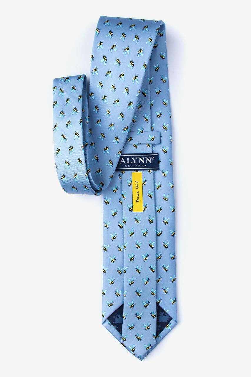 Alynn Buzz Off Light Blue 100% Silk Tie
