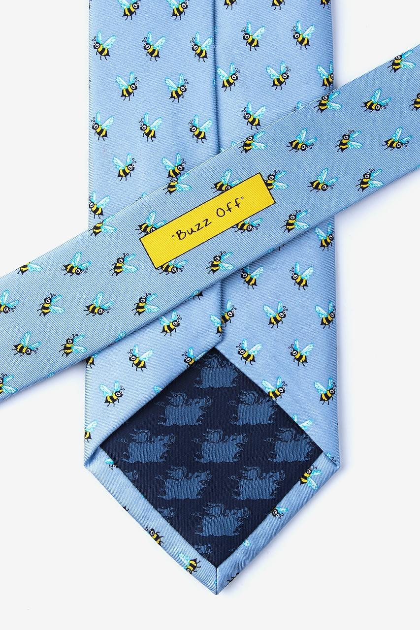 Alynn Buzz Off Light Blue 100% Silk Tie