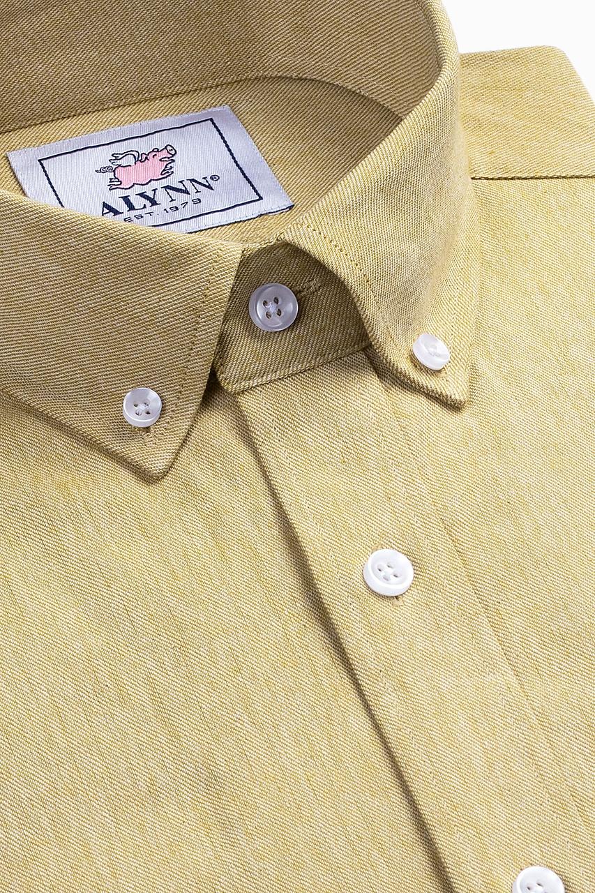 alynn Caden mustard Business Casual Shirt