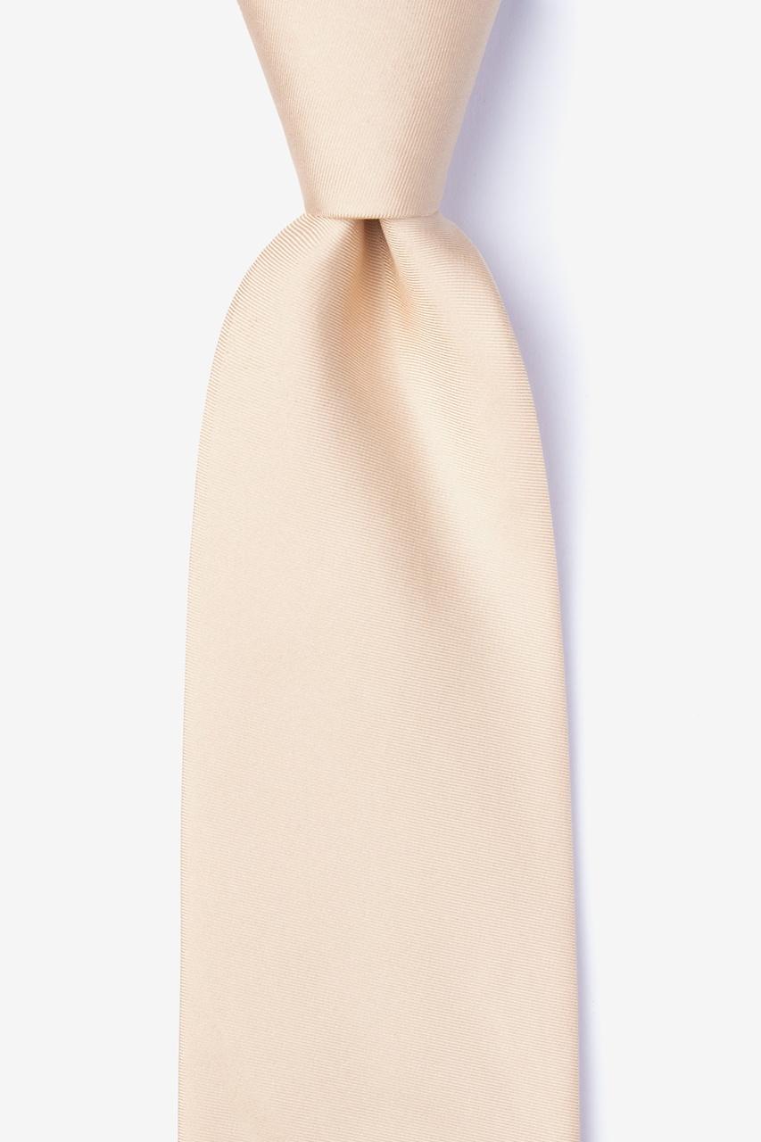 alynn Champagne Champagne 100% silk Extra Long Tie