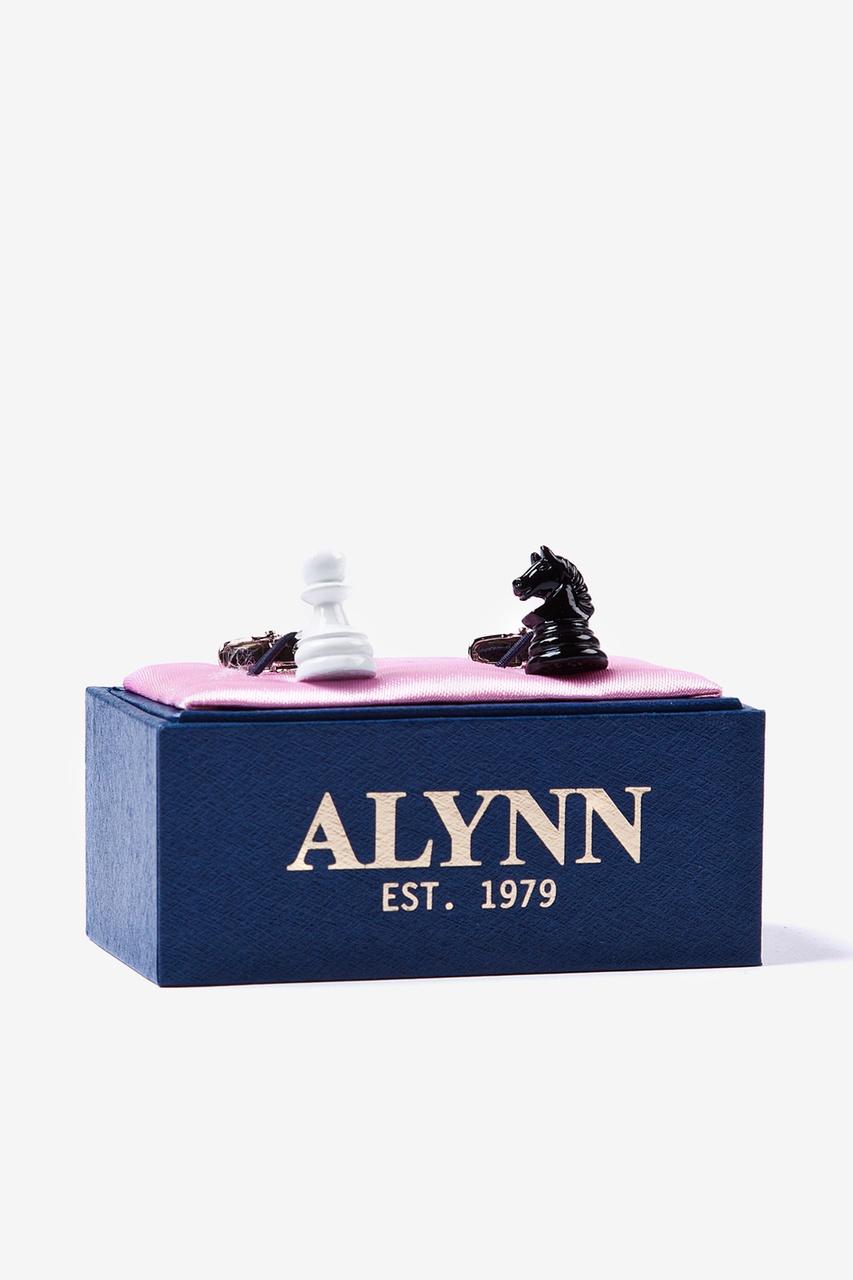Alynn Chess Pieces Black Cufflinks