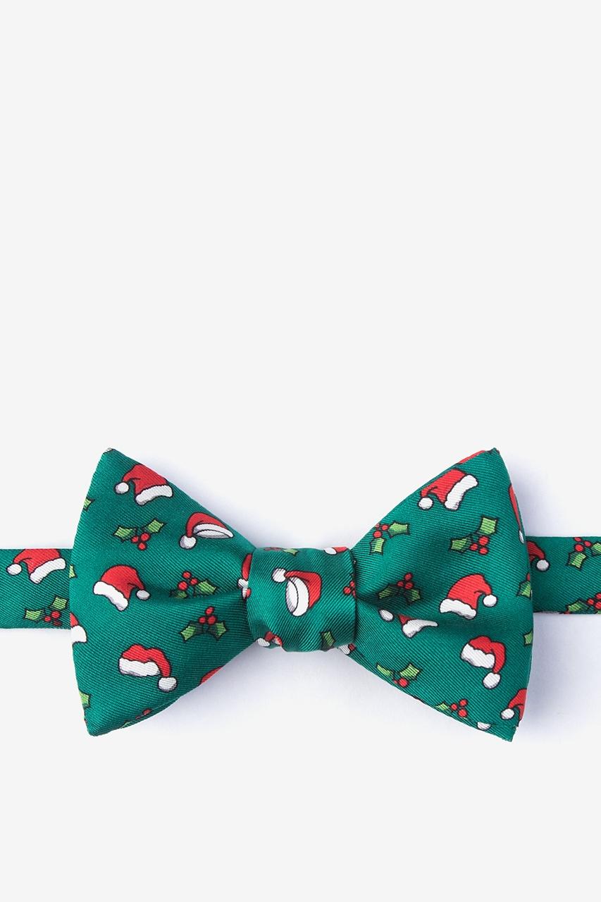 alynn Christmas Caps green Self-Tie Bow Tie