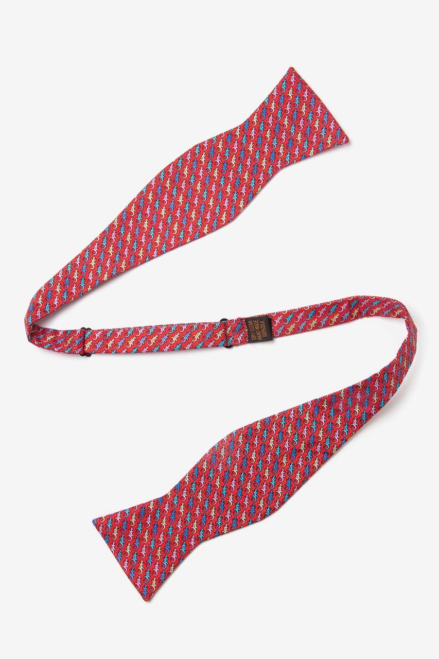 Alynn Cold-blooded Red Self-Tie Bow Tie