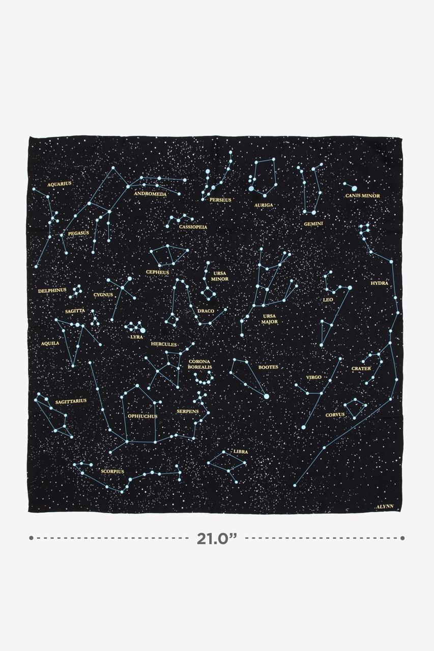 Alynn Connect The Dots Black Neckerchief