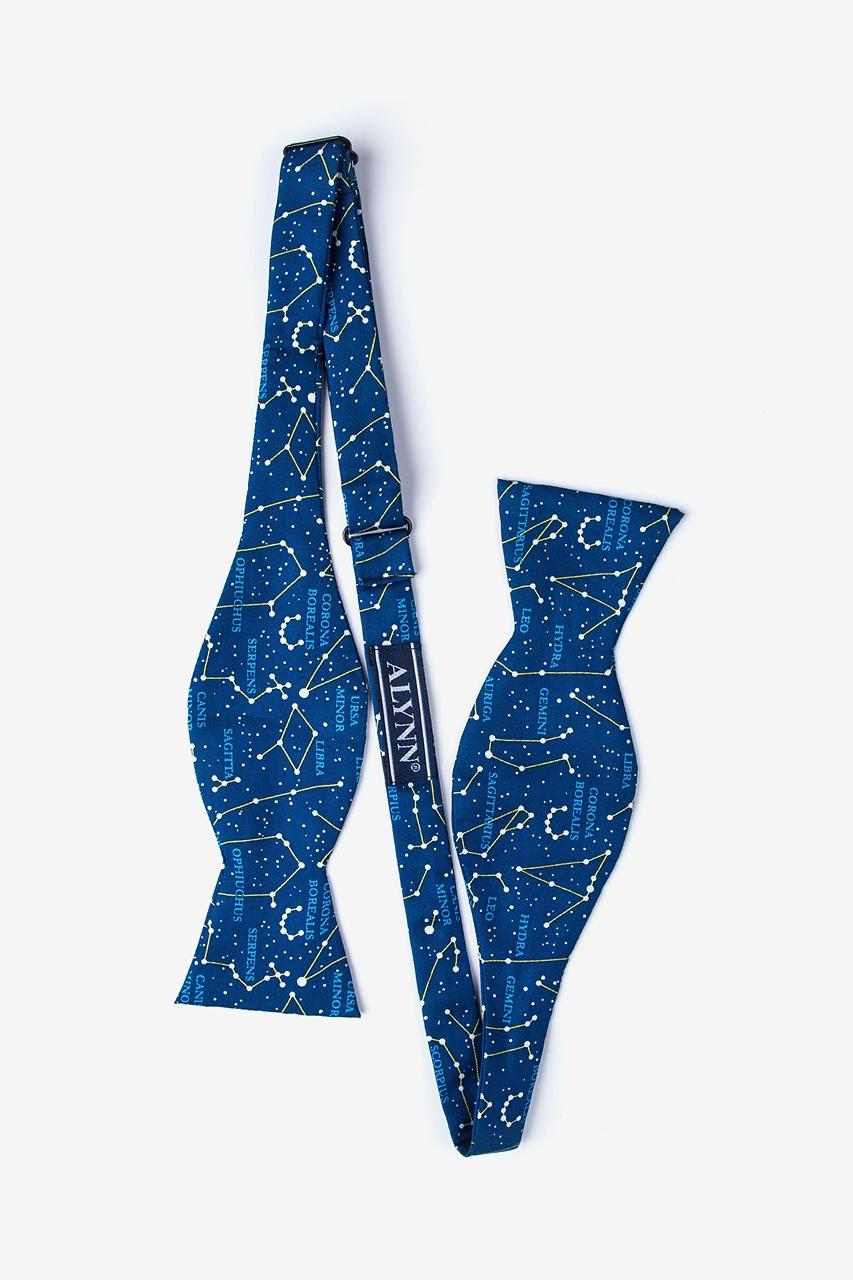 Alynn Connect The Dots Navy Blue Self-Tie Bow Tie