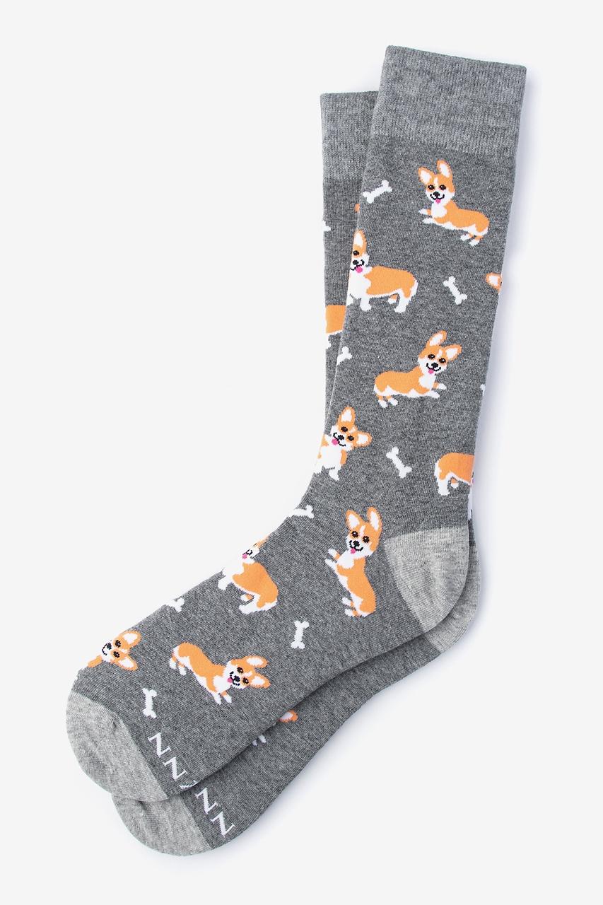 alynn Corgi Gang gray Sock
