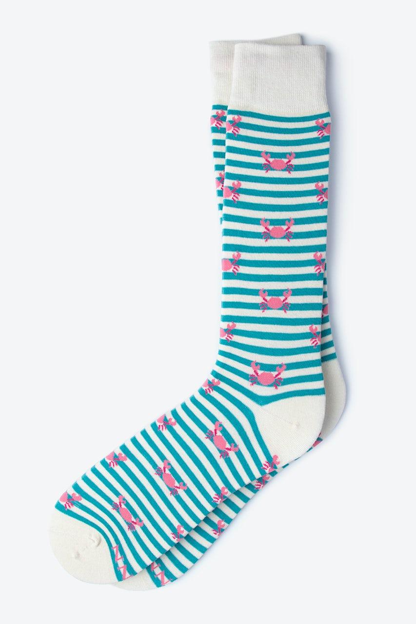Alynn Crab Teal His & Hers Socks
