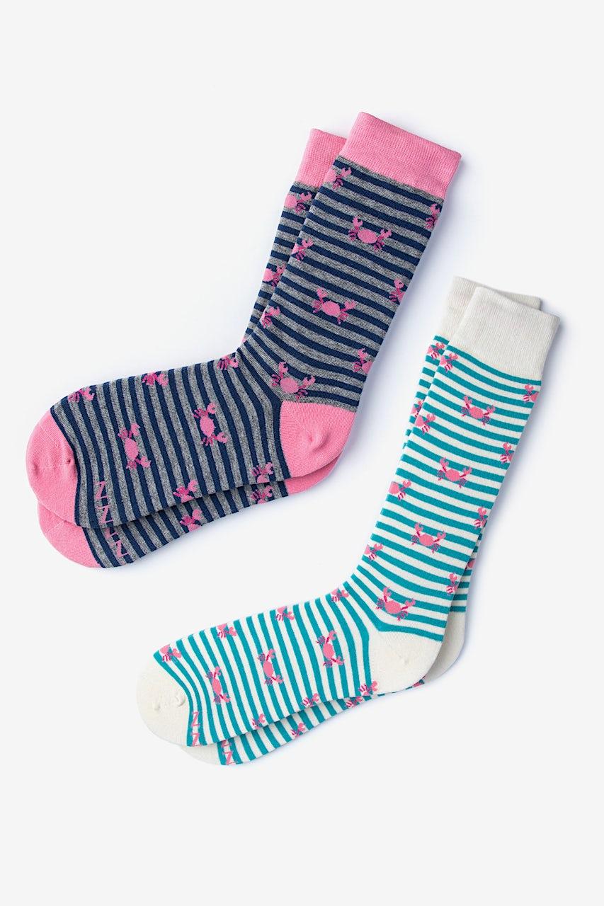 alynn Crab teal His & Hers Socks