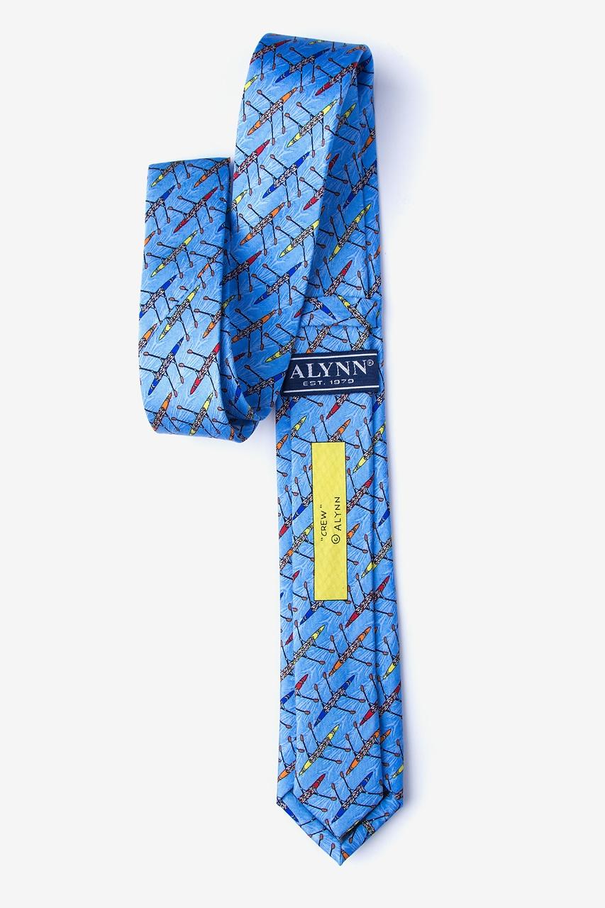 Alynn Crew Tie Light Blue 100% Silk Skinny Tie