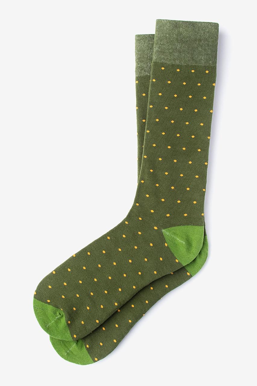 alynn Dapper Dots dark green Sock