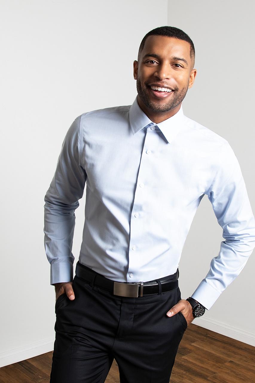 Alynn Elijah Light Blue Dress Shirt