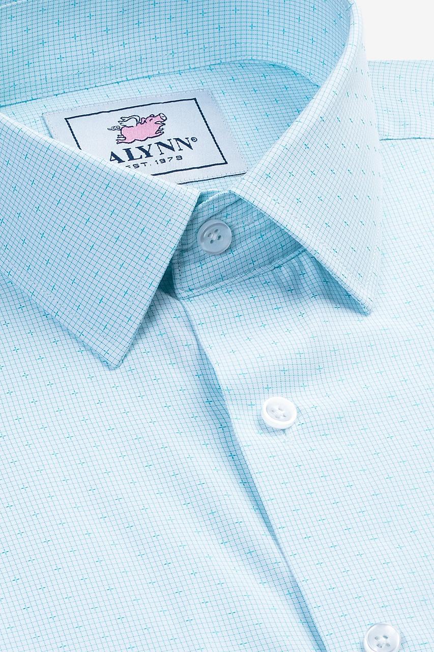 alynn Evan aqua Dress Shirt