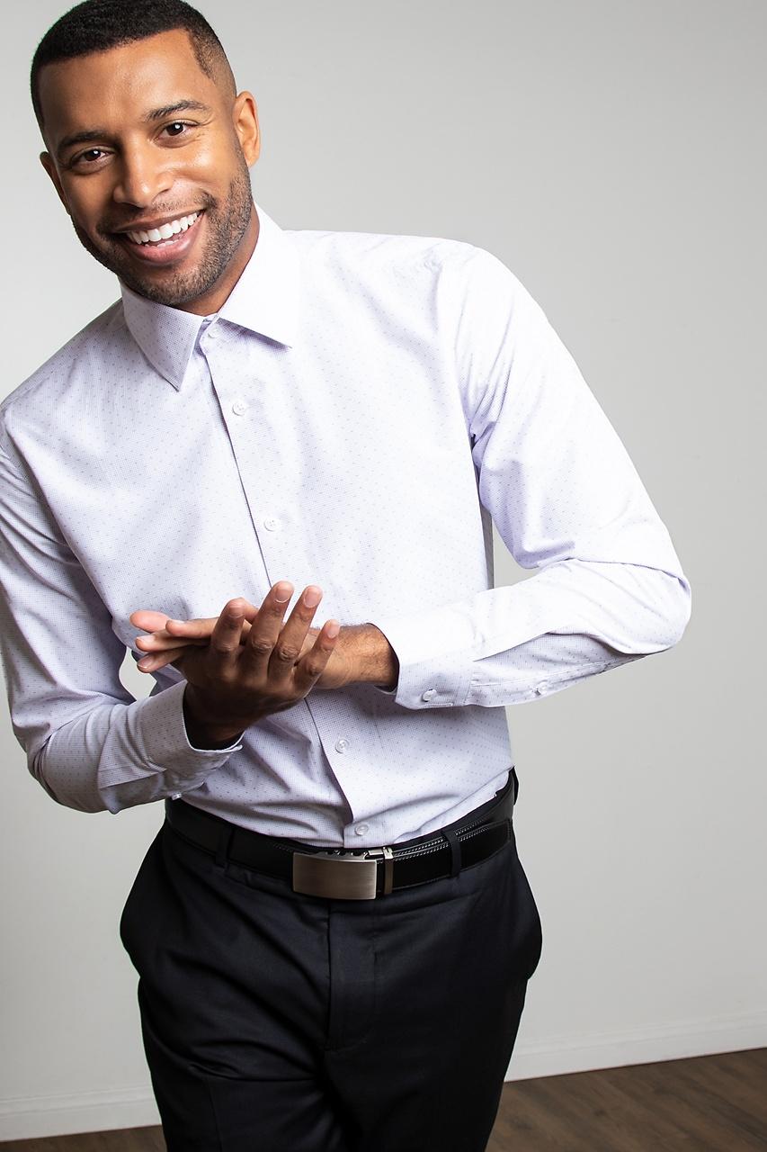 Alynn Evan Purple Dress Shirt