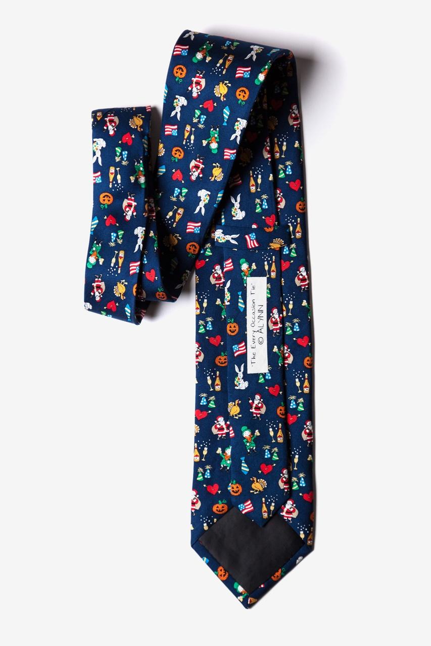 Alynn Every Occasion Navy Blue 100% Silk Tie